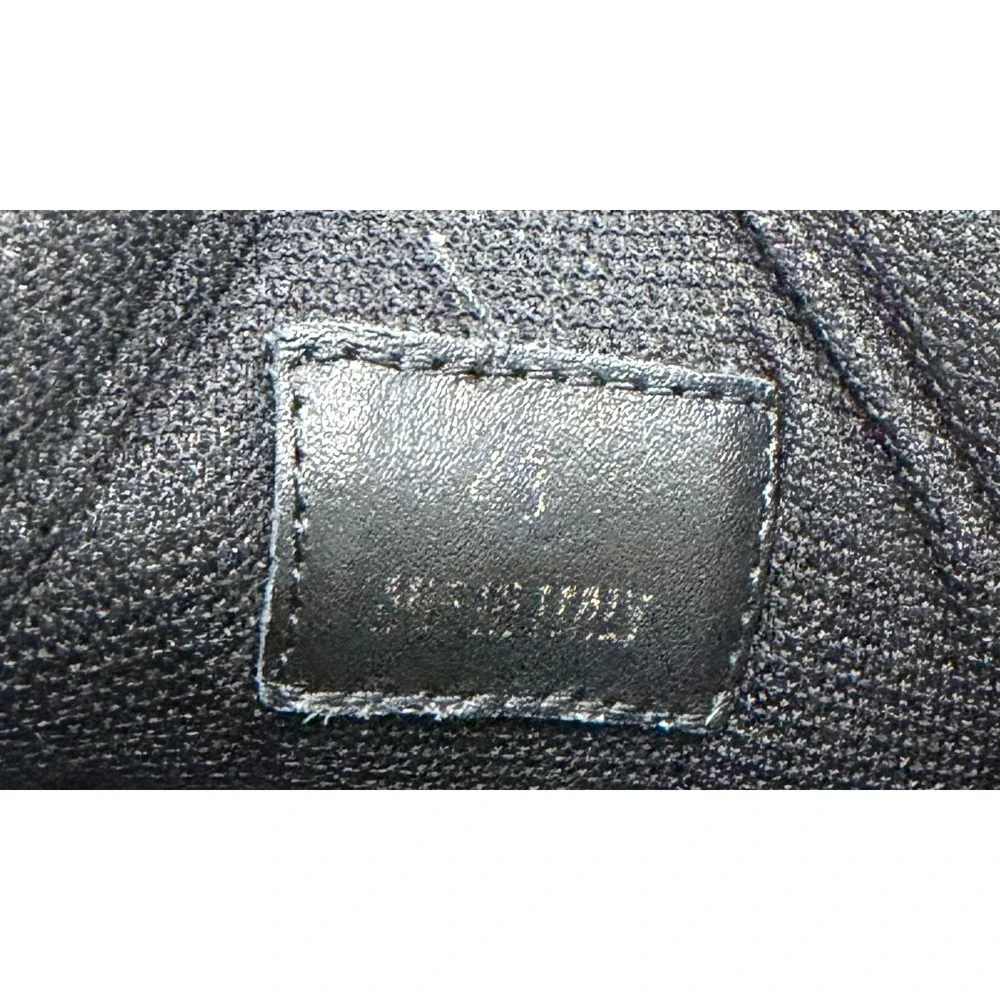 Versace Mens Black Logo Print Leather Low Top Sneakers Medusa Head EU 43